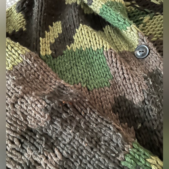 [Special] Ralph Lauren Denim & Supply Camo Shawl Cardigan Military Sweater. - Picture 8 of 14